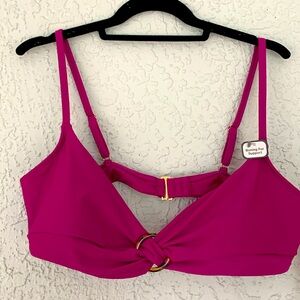 TIME AND TRU PASSIONATE PLUM SWIM TOP,SIZE XL/16-18